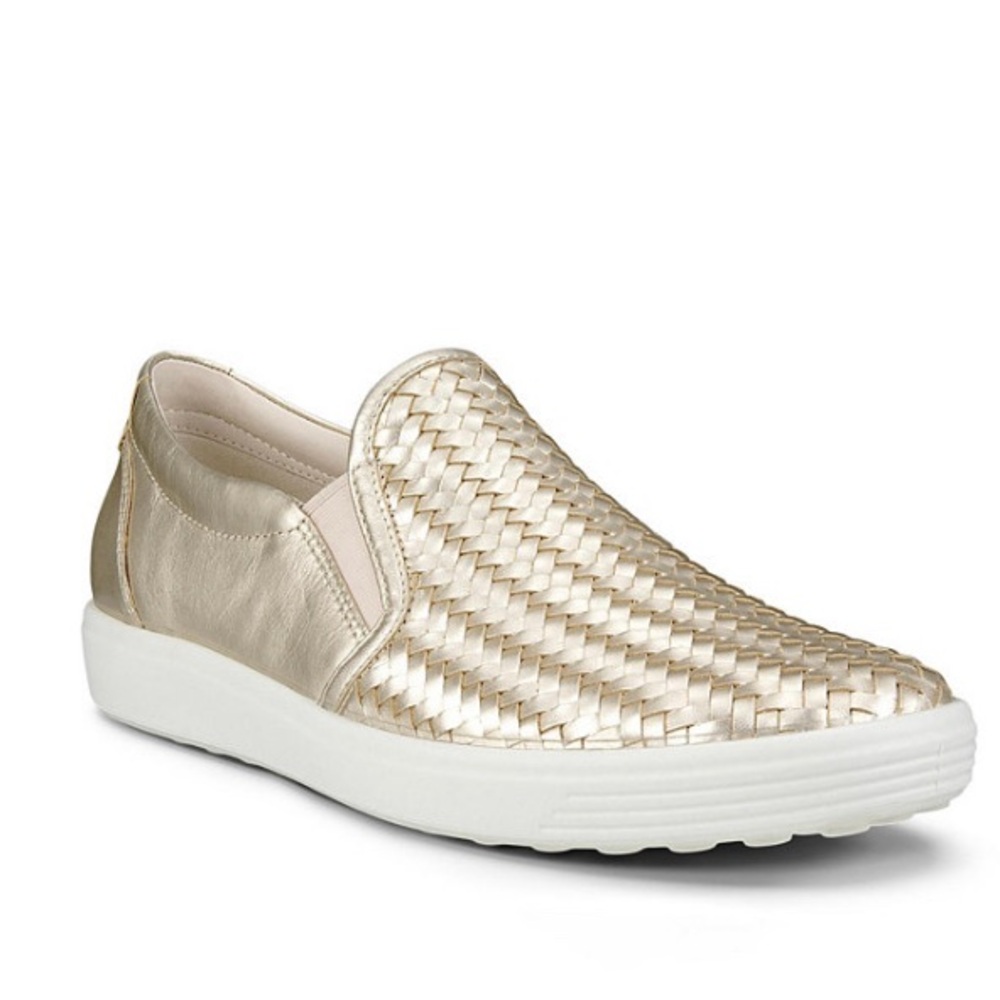 Gold Slip-On Women's Shoes